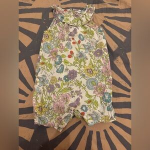 Mini Boden flower ruffle romper 12-18mo
